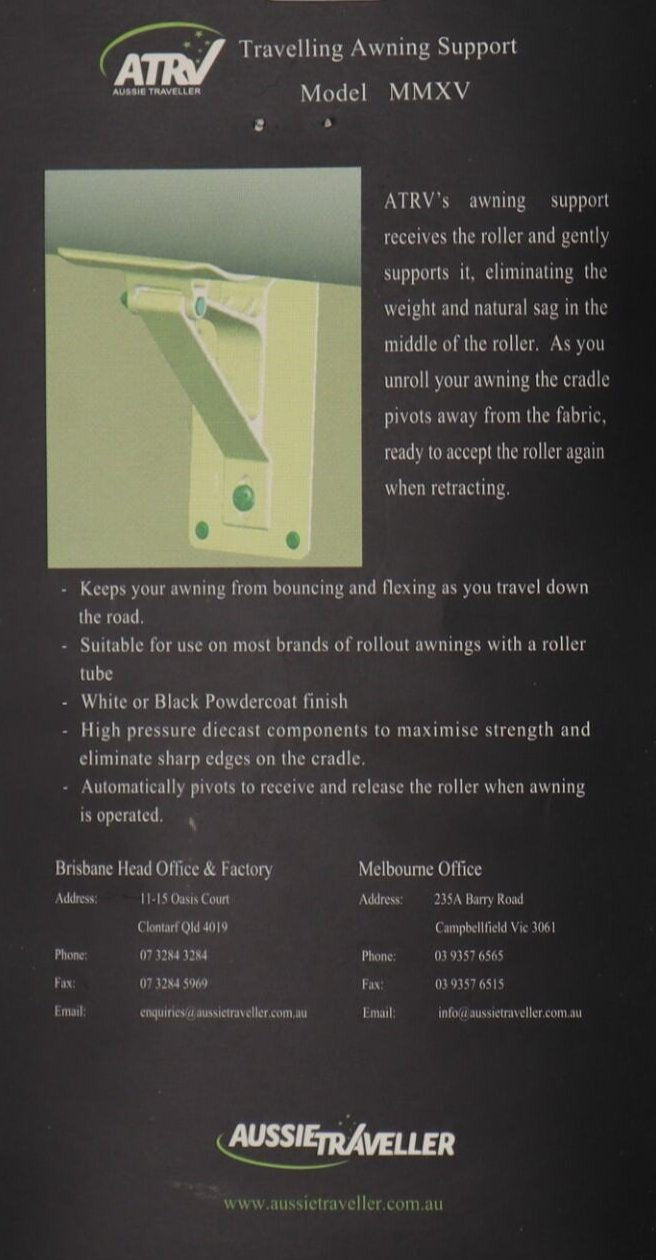 Awning Support Cradle White