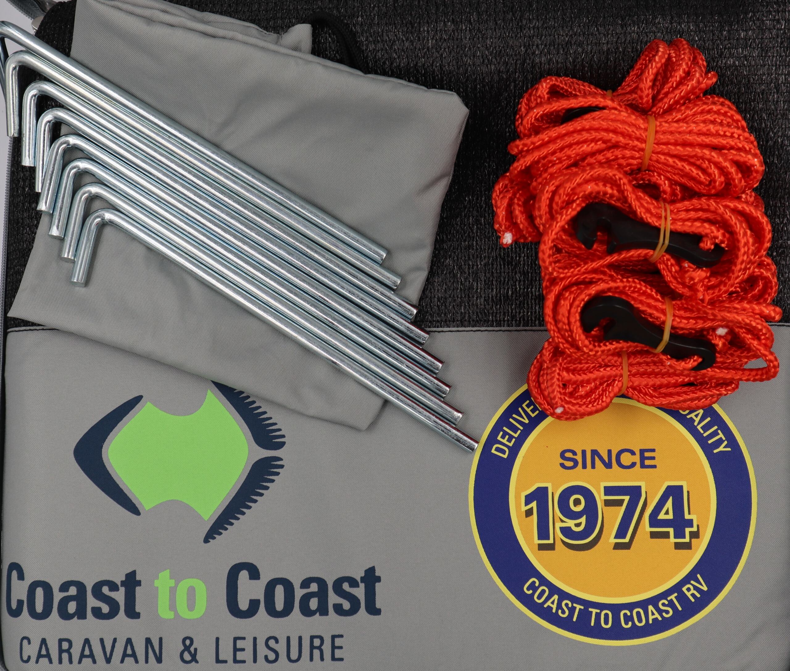 Coast V2 Black Sunscreen W2805mmxH1800mm T/S 10' CF Awning.