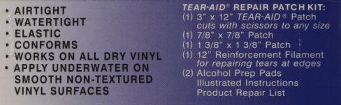 RETAIL PACK SEAT REPAIR TYPE B BLUE - 75mm x 300mm