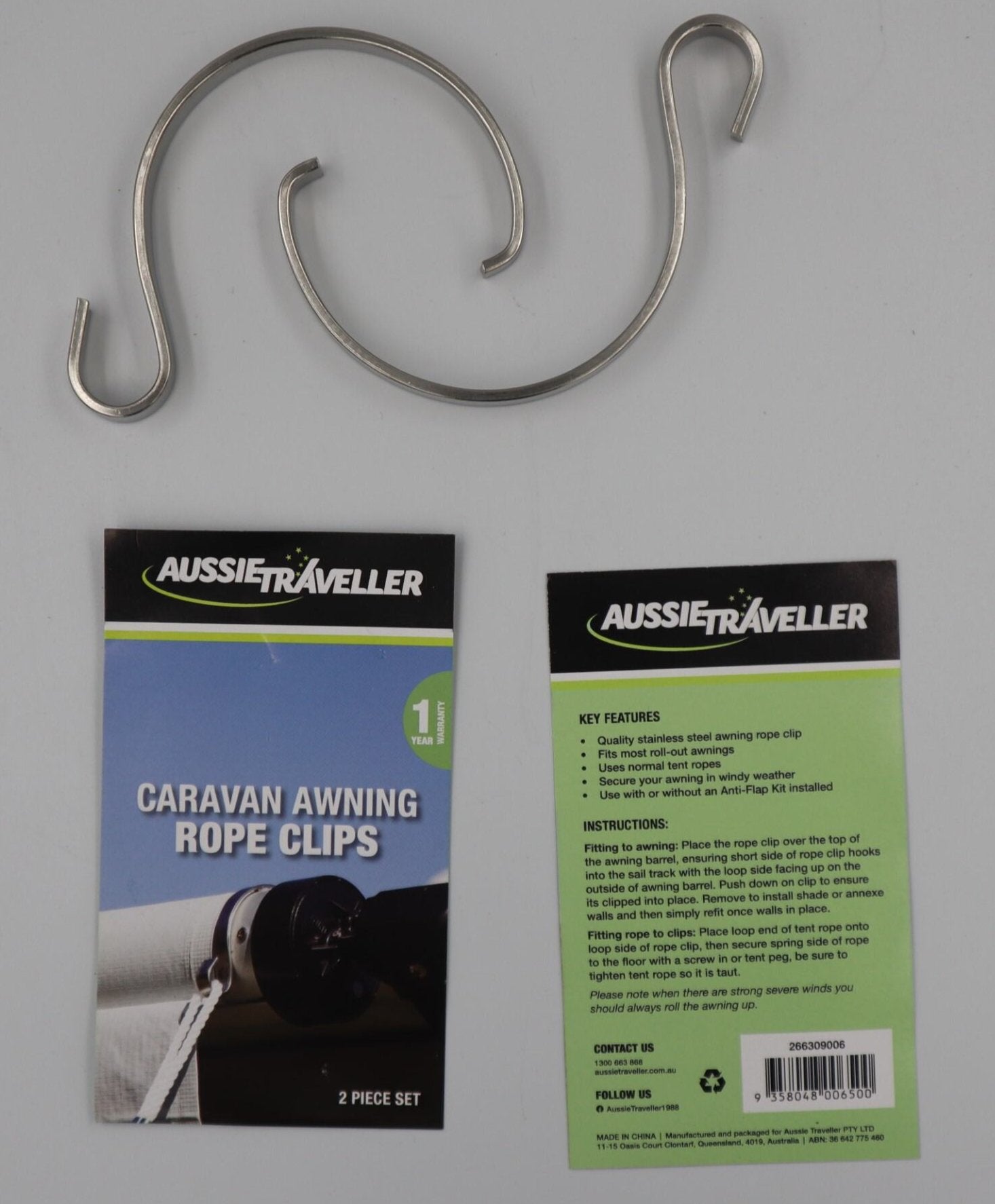 Awning Tie Down Rope Clips Aussie Traveller