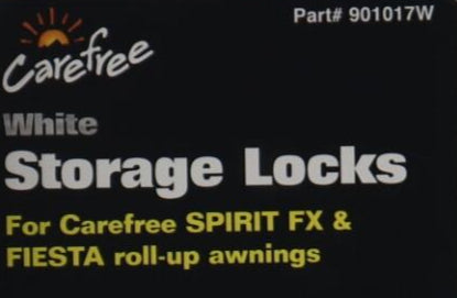 Carefree White Travel Lock. 901017W