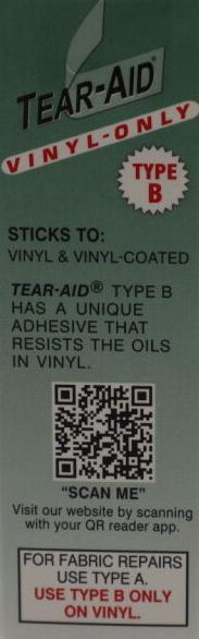 RETAIL PACK VINYL TYPE B GREEN - 75mm x 300mm