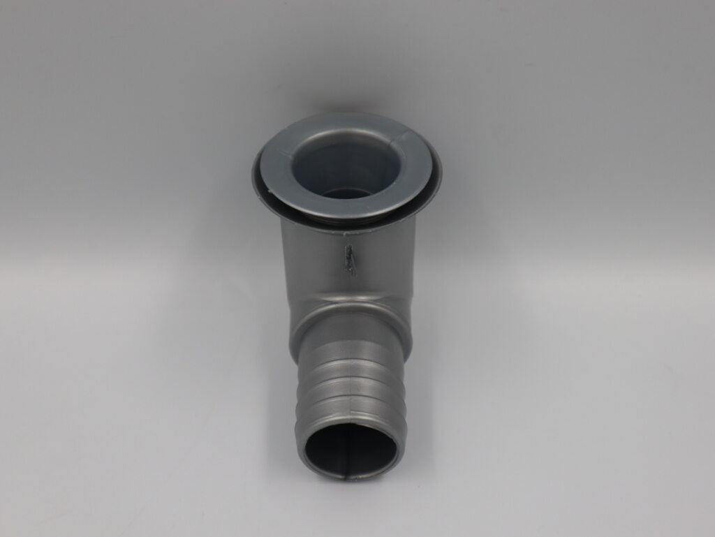 Plastic Silver/Grey 25mm Waste Outlet 90 Degree. PNP315S