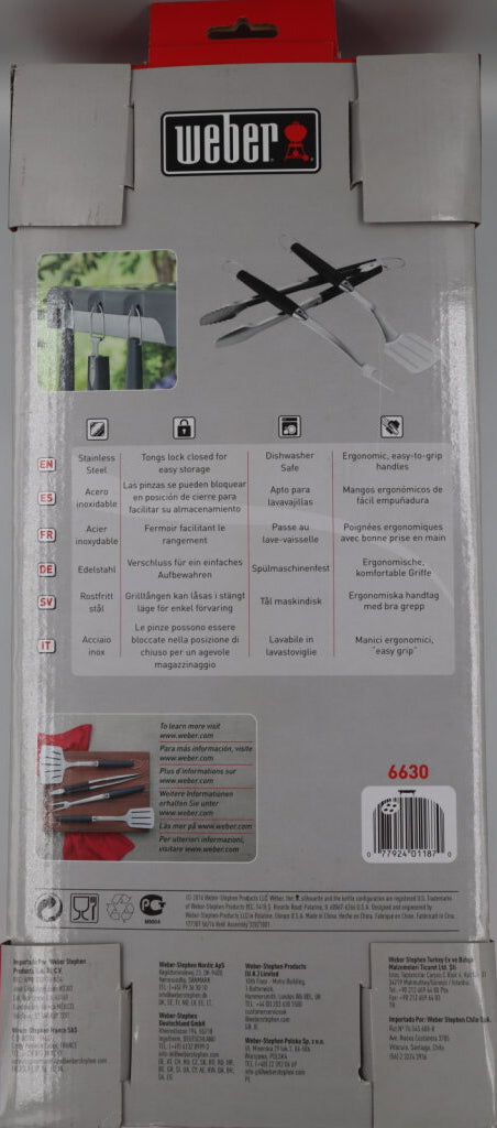 WEBER 3 PIECE S/S TOOL SET