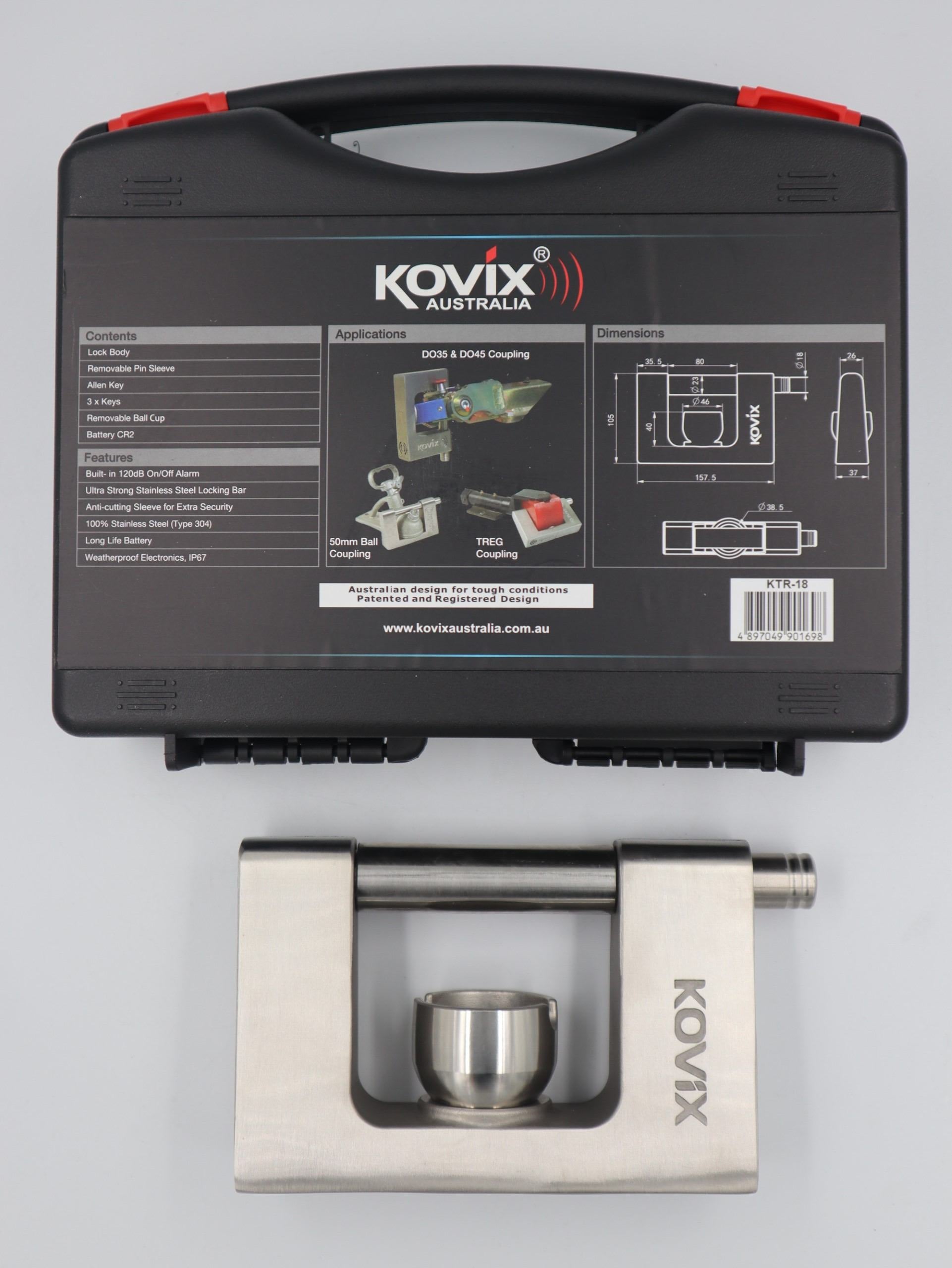 Kovix Trailer Heavy Duty Padlock. KTR-18