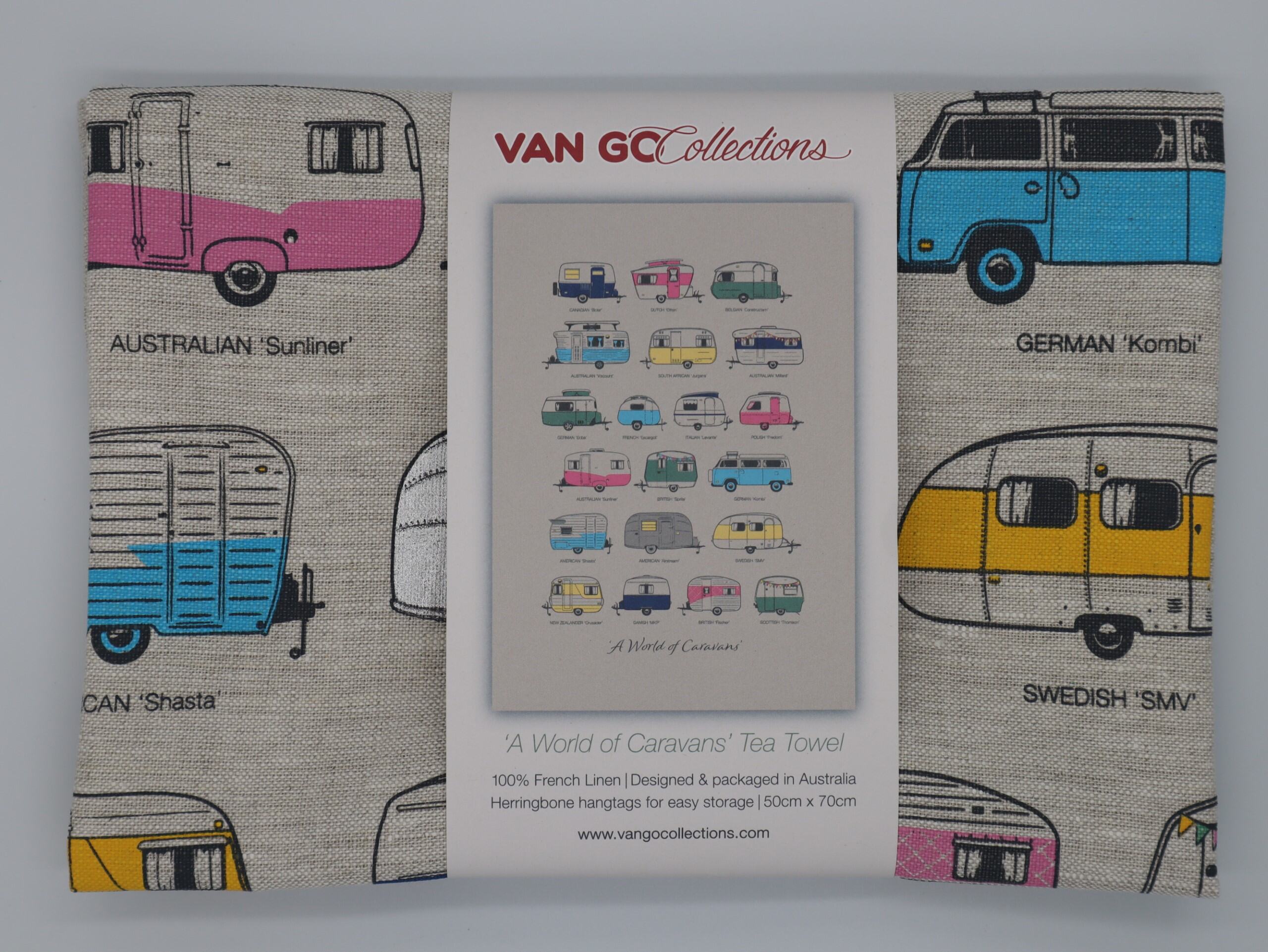 Tea Towel | The Iconic Collection | A World of Caravans