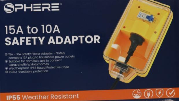 SPHERE 15A to 10A AC Power Adaptor | Yellow | 240VAC