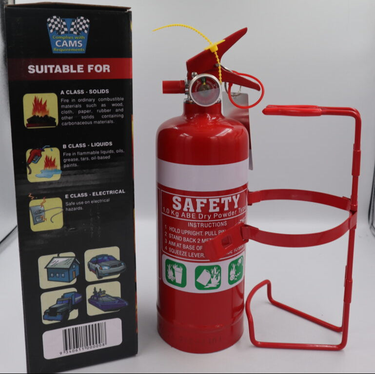 1KG Abe Fire Extinguisher-Fire Rating: 1A10BE 0007-FXM10R / FXM10V