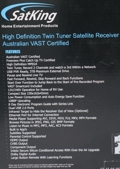 Satking DVBS2-980CA VAST Set Top Box.