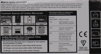Quell PD04 Carbon Monoxide Digital Display Alarm- 130415