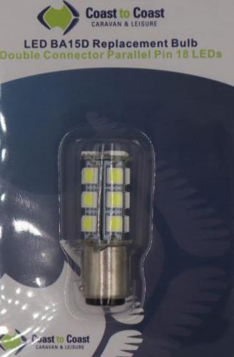 LED 1157 BA15D Replacement Bulb. Double Contact. Cool White. 0312213C