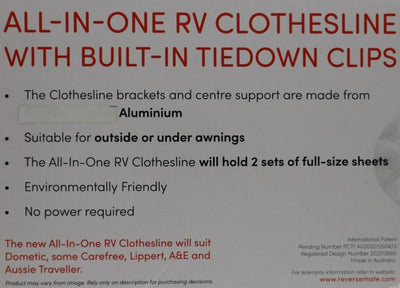 CLOTHESLINE ALL IN ONE RV & CARAVAN S