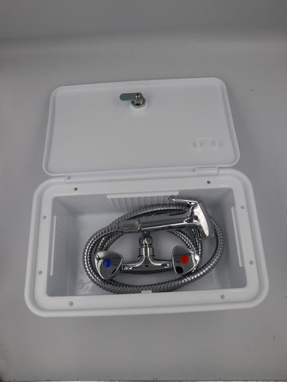 EXTERNAL SHOWER BOX WHITE WB1W WATERMARK