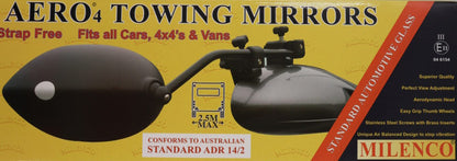 Milenco Aero 4 XXL Wide Convex Mirror (Twin Pack).  MIL2899