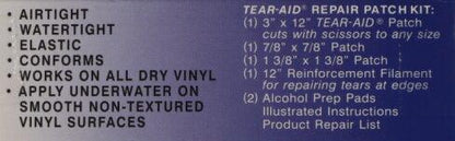 RETAIL PACK SEAT REPAIR TYPE B BLUE - 75mm x 300mm