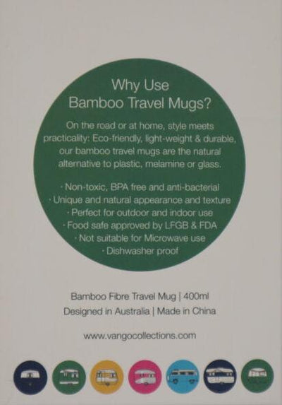 Bamboo Travel Mug | 400ml | The Iconic Collection | Classic Green