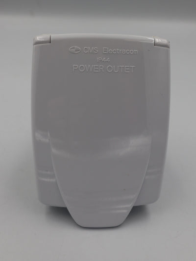 POWER OUTLET WHITE SINGLE  240V CMS