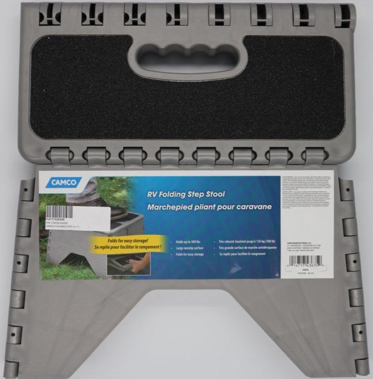 Camco Folding Step-Silver. 43635
