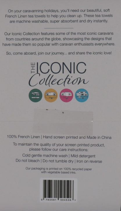 Tea Towel | The Iconic Collection | A World of Caravans