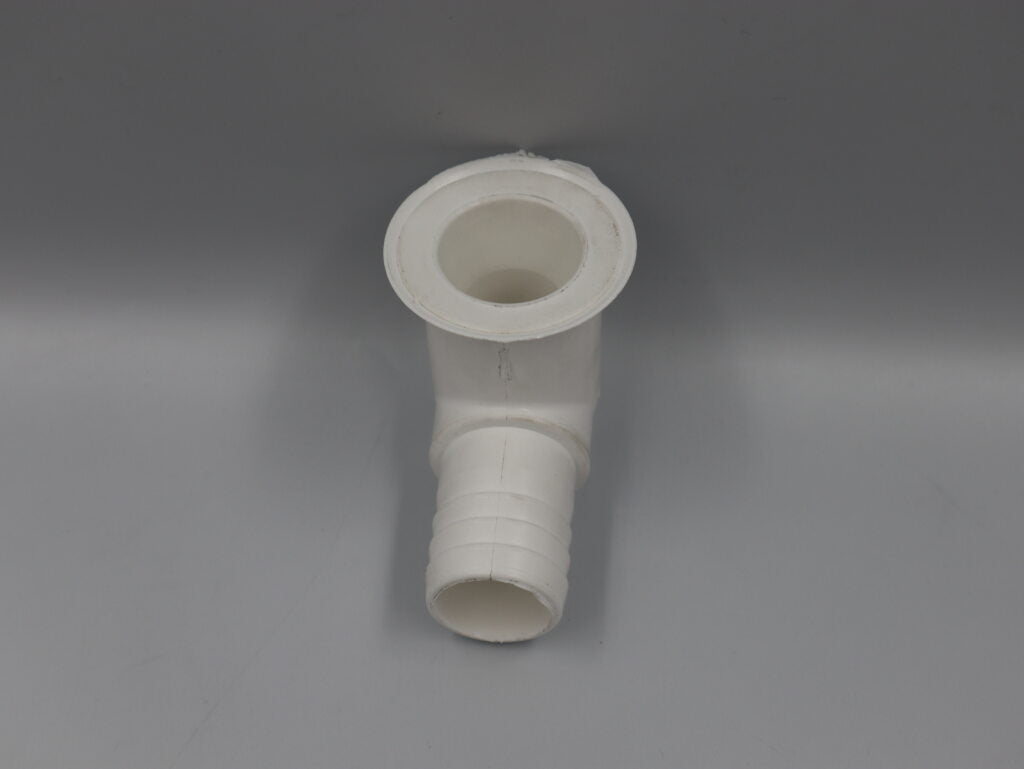 Plastic White 25mm Waste Outlet 90 Degree. PNP315