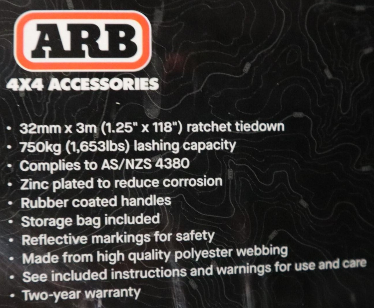 RATCHET TIE DOWN 32mm X 3.0M SINGLE