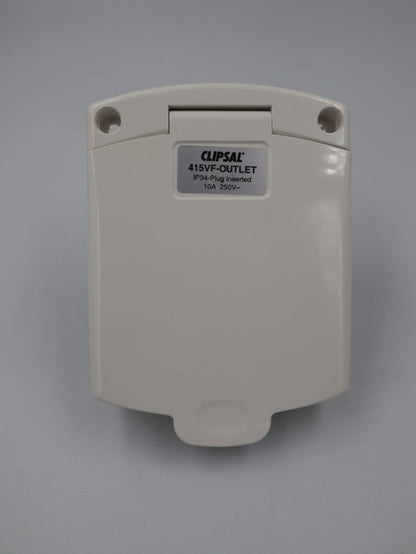 Clipsal (New) White External 10 AMP Power Outlet. V415VFWE