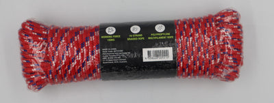 Utility Rope 6mm x 25m Red 350Kgs ATRV