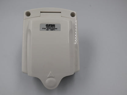 Clipsal (New) White External 15AMP Power Inlet. 435VFS15WE