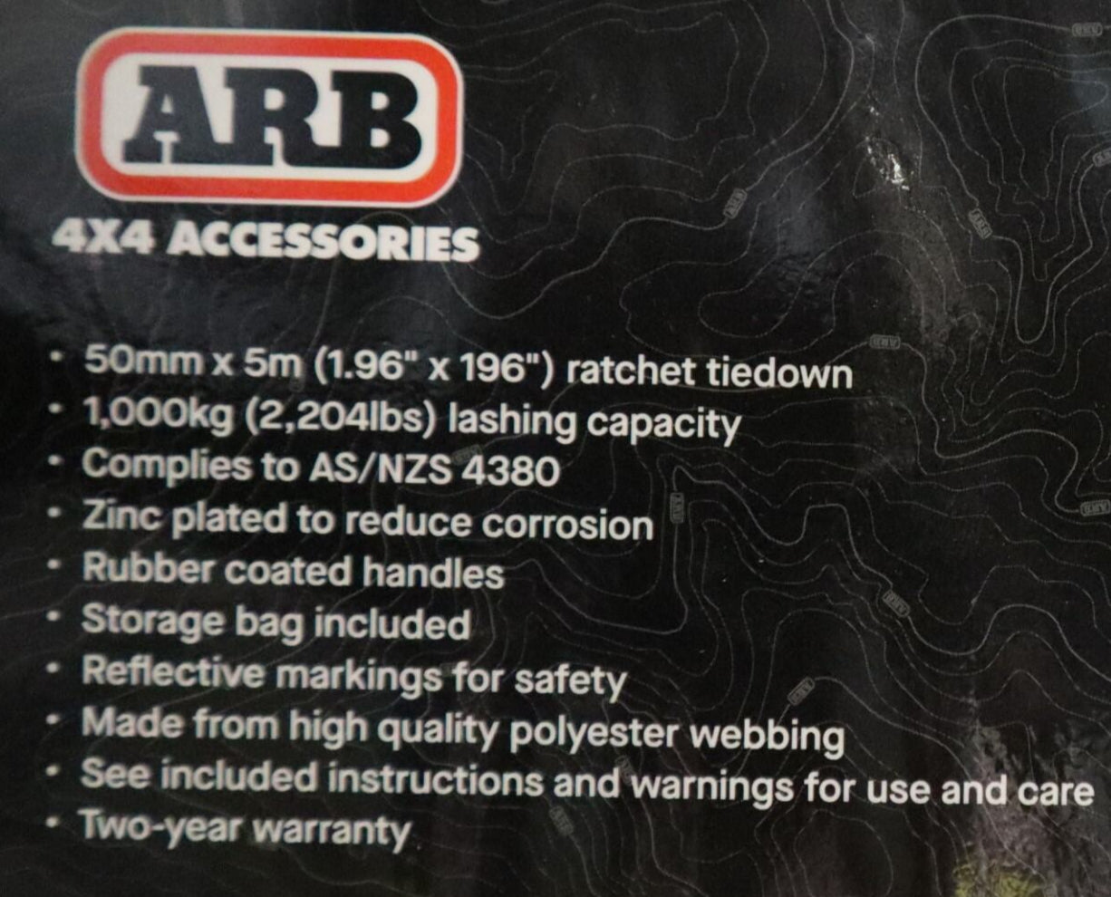 RATCHET TIE DOWN 50mm X 5M SINGLE