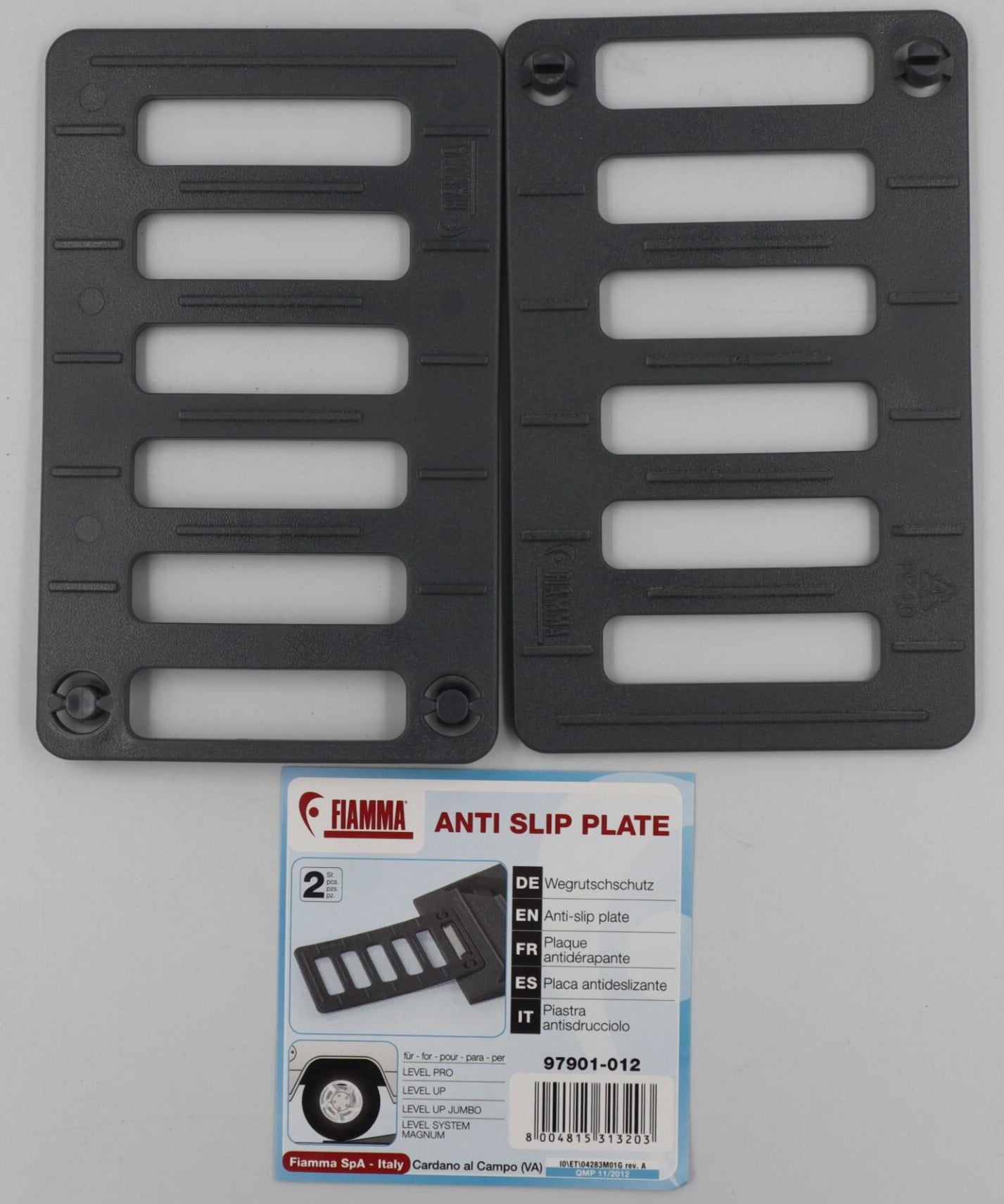 Fiamma Anti Slip Plate Set/2 Grey. 97901-012 / 97901-012