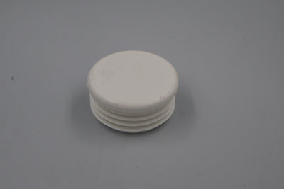 WHITE CAP - END BUMPER BAR  ROUND 50mm