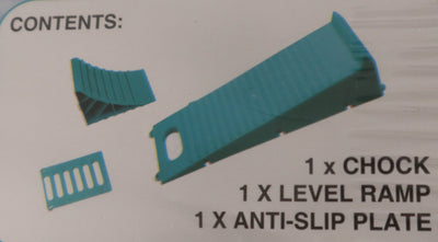 WHEEL LEVEL AND CHOCK CAMEC COLOUR TEAL