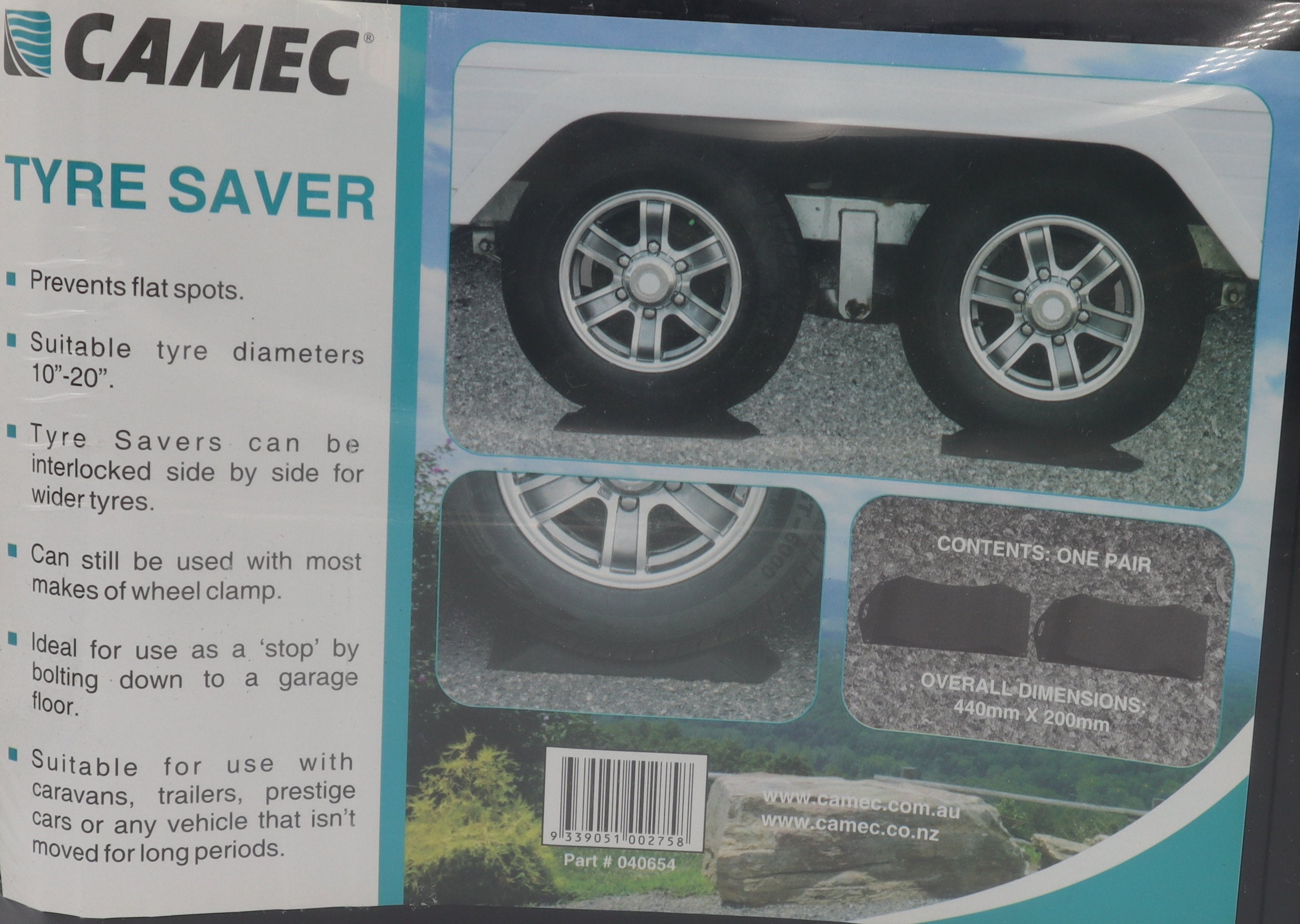 TYRE SAVER PAIR CAMEC COLOUR BLACK