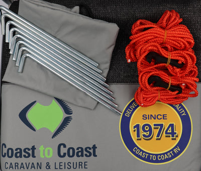 Coast V2 Black Sunscreen W3415mmxH1800mm T/S 12' CF Awning.