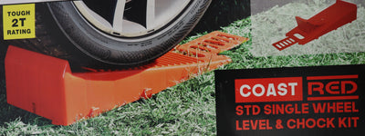 Coast Red Std Single Wheel Level & Chock Kit