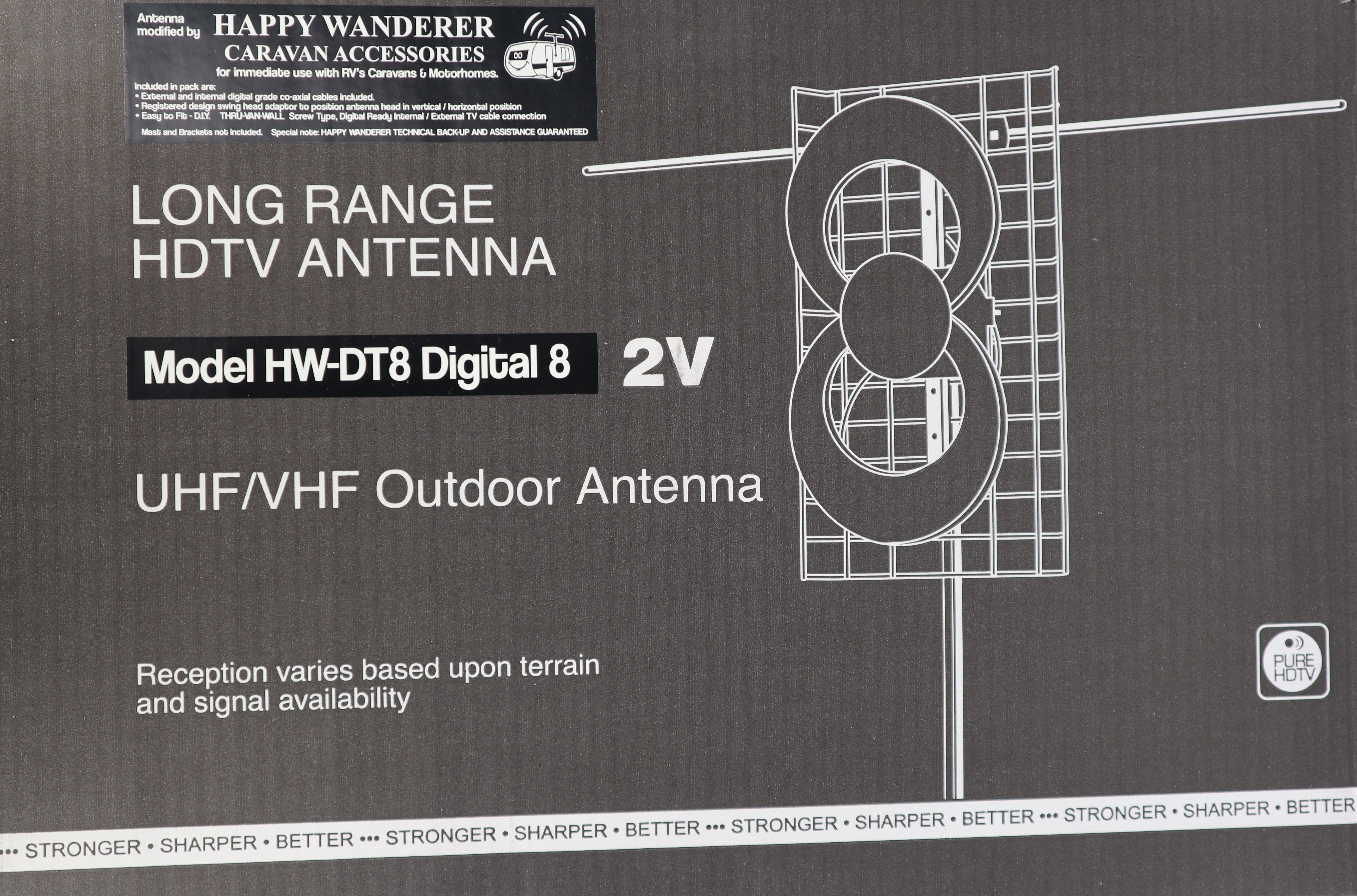 Happy Wanderer DIGITAL 8 TV ANTENNA