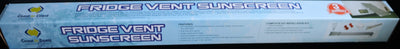 Coast Fridge Vent Sunscreen W/ White Sail Track. W1000mm x H1900mm