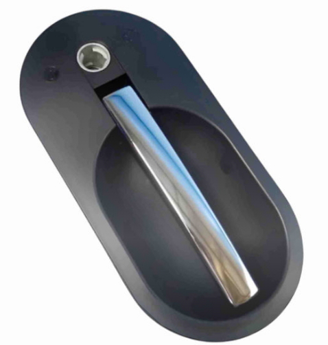 SILVERLINE DOOR LOCK HANDLE OUTER RH CARAD600F