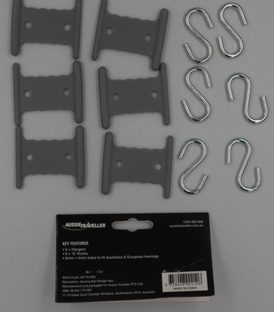 Awning Sail Track Hanger 6Pk Aussie Traveller