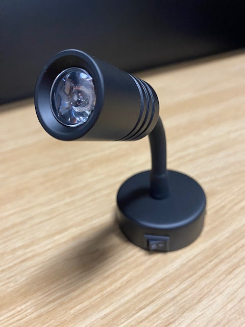 12V LED READING LIGHT BLACK