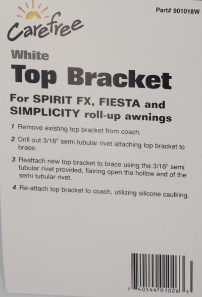 Carefree White Top Bracket. 901018W