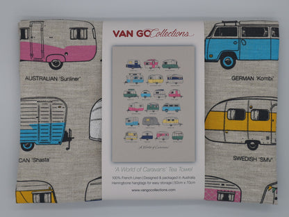 Tea Towel | The Iconic Collection | A World of Caravans