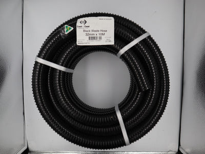 Black Waste Hose 10m Roll 32mm ID. 36M32X10CTC