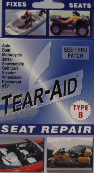 RETAIL PACK SEAT REPAIR TYPE B BLUE - 75mm x 300mm