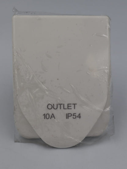 Power Outlet Socket 10A In White. OL10