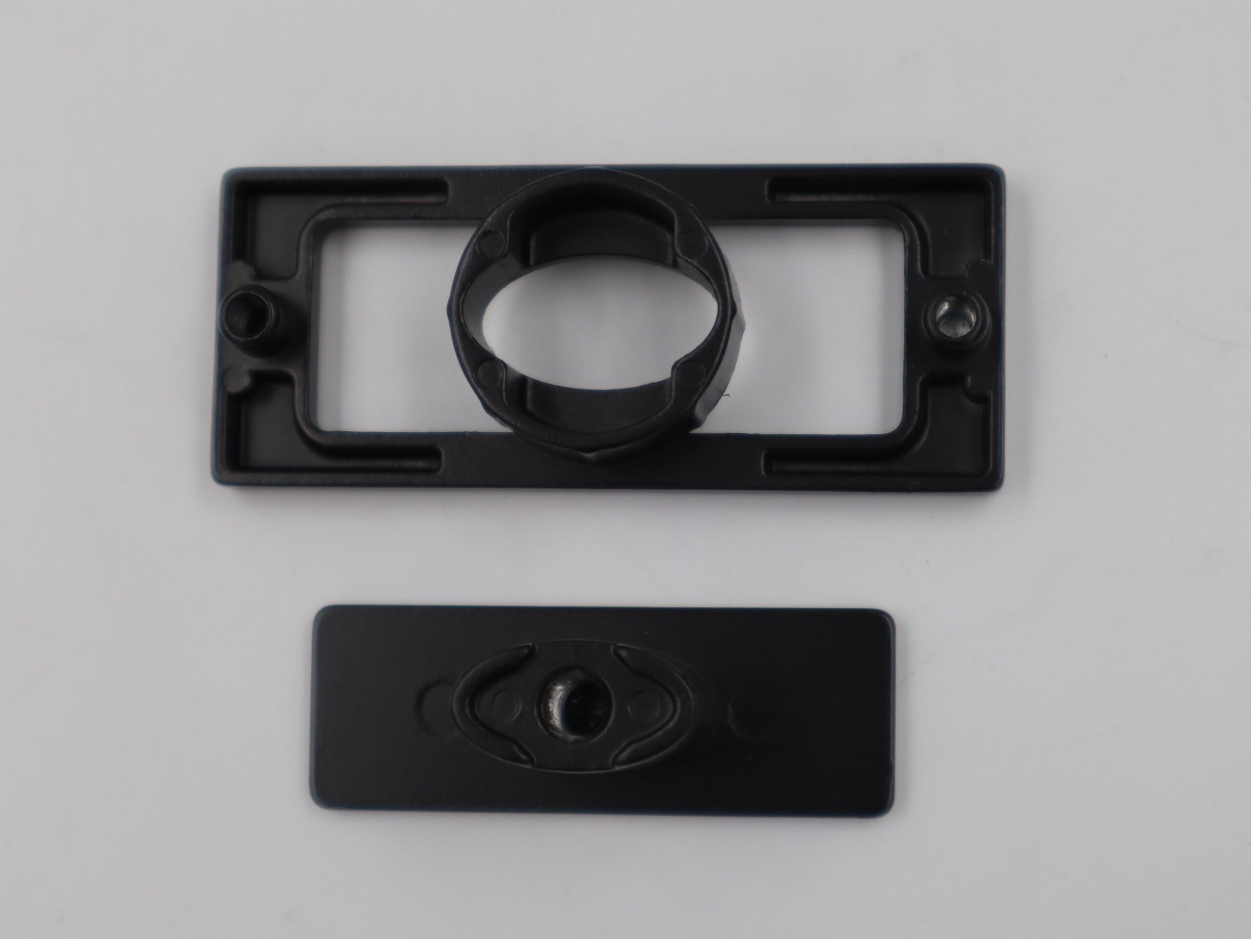 PUSH LOCK SQUARE FRAME - BLACK