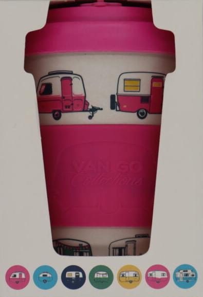 Bamboo Travel Mug | 400ml | The Iconic Collection | Vintage Pink