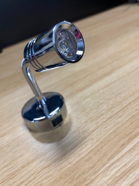 READING LIGHT LED CHROME